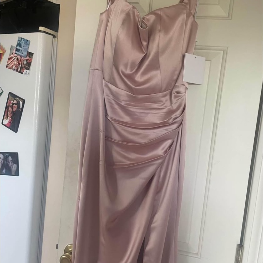 Watters Pink Gown Spaghetti Strap Sweetheart Wedding